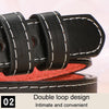 Dandali Ladies Microfiber Bottom Casual Buckle Belt Versatile Jeans Waistband, Length: 105cm(White)