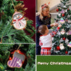 10pcs /Set Elk Snowman Christmas Decorations Pendants PVC Hanging Christmas Tree Ornaments Scene Arrangement Props