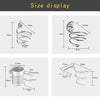 Hair Dryer Holder Wall Mount Hanging Rack Organizer Hook Spiral Bathroom Bracket