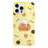 For iPhone 13 Pro Max Skin Feeling Jelly TPU Hybrid PC Phone Case(Bear Cookies Yellow)