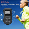 HRD-107 DSP Digital Display Portable Stereo FM Radio with Headset(Black)