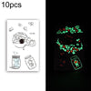 10 PCS Waterproof Color Luminous Tattoo Sticker Face Sticker(EX-015)