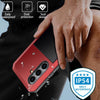 For Samsung Galaxy S25 5G Shockproof Life Waterproof Silicone + Zinc Alloy Phone Case(Red)
