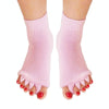 Massage Five-finger Socks Thickened Open-toed Socks, Color: Light Purple