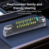 Car Multi-functional Emergency Safety Hammer Temporary Parking Dual Number Plate (Grey)