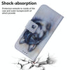 For Asus Zenfone 9 Coloured Drawing Leather Phone Case(White Wolf)