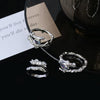 Ladies Light Luxury Snake Shaped Diamond Open Ring, Specification:J3139