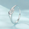 SCR1069 S925 Sterling Silver Plated With Platinum Hand-In-Hand Shape Ring(6)