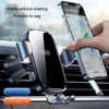 BUDK Anti-shake Car Phone Bracket Car Navigation Air Vent Fixed Gravity Support Stand(Silver)