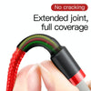 Baseus 1.5A 2m USB to 8 Pin High Density Nylon Weave USB Cable for iPhone, iPad(Red)