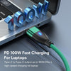 ENKAY 3 in 1 PD100W Type-C to Type-C / 8 Pin / Micro USB Magnetic Fast Charging Cable, Cable Length:1m(Black)