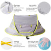 Travel Mosquito Net Ultralight Wei Portable baby beach tent(Gray)