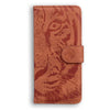 For Samsung Galaxy A36 5G / A56 5G Tiger Embossing Pattern Flip Leather Phone Case(Brown)