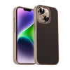 For iPhone 14 Plus Pita Series TPU + PC Texture Phone Case(Gold)