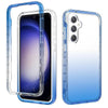 For Samsung Galaxy S23 FE 5G Shockproof Clear Gradient PC + TPU Phone Case(Blue)