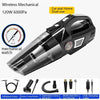 Car Vacuum Cleaner Air Pump Four-In-One Car Air Pump Digital Display 120W, Specification:Wireless, Style:Mechanical Watch