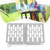 Stainless Steel Folding Barbecue Net  Portable BBQ Picnic Accessories, Size:L 35.8x20CM