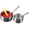 Stainless Steel Sauce Handle Mini Pot Seasoning Tools, Size:S(Silver)