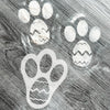 Acrylic Easter Bunny Footprint Template, Style:Single Footprint