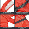 Large Black Dog Raincoat with Harness & Leash - Waterproof