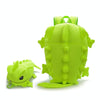 3D Animal Backpack Dinosaur Shape Cartoon School Bags Teenager Schoolbag(Green)