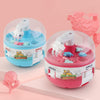 Children Mini Grabbing Dinosaur Machine Toy Vending Grabber Machine Kids Gift(Pink)
