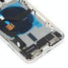 iPhone 12 Pro Back Cover Assembly White - With Side Keys & Wireless Charging