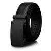 COWATHER CZ032 Men Two-Layer Leather Casual Business All-Match Automatic Buckle Belt, Length: 110cm(Black)