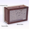 Wooden Money Box Piggy Bank With Counter Home Library Decoration, Spec: Light Brown 1000 Euros