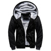 Winter Parka Men Plus Velvet Warm Windproof Coats Large Size Hooded Jackets, Size: M(Black)
