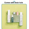 Magic Sticker Plastic Toiletry Makeup Storage Box Transparent Home Creative Organizing Box,Specification: Deep Style