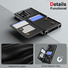 For Samsung Galaxy S24 Ultra 5G Horizontal Flip Card Bag Holder Leather Phone Case(Black)
