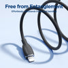 JOYROOM SA29-AL3 3A USB to 8 Pin Liquid Silicone Fast Charging Data Cable, Length: 1.2m(Black)