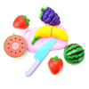 Pretend Play Plastic Food Toy Cutting Fruit Vegetable for Children, Random Color and Style 12 PCS / Set