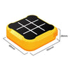 All-In-One Tic Tac Toe Game Machine Portable Desktop Puzzle Children Electronic Toys(Orange Yellow)