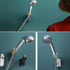 2 PCS Multifunctional Adjustable Shower Bracket Bathroom Paste-type Shower Nozzle Base(White)