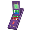For Samsung Galaxy S24 FE 5G Vertical Flip Card Bag Holder Leather Phone Case(Purple)