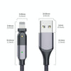 FXCL-WY09 2.4A USB to 8 Pin 180 Degree Rotating Elbow Charging Cable, Length:1.2m(Red)