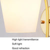 LED Glass Wall Bedroom Bedside Lamp Living Room Study Staircase Wall Lamp, Power source: 5W White Light(6104 Golden Milk White)
