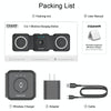 QGeeM WC07 3 In 1 Foldable Magnetic Phone Wireless Charger, US Plug(Black)