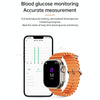 WS-E9 Ultra 2.2 inch IP67 Waterproof Metal Buckle Ocean Silicone Band Smart Watch, Support Heart Rate / NFC(Silver)