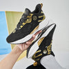 Flyknit Men Shoes Summer Breathable Sneakers Casual Soft Bottom Running Shoes, Size: 40(Black)