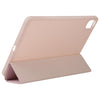 For Xiaomi Mi Pad 5 TPU Three-fold Leather Tablet Case(Pink)