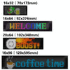 7x17.3cm16 x 32 LEDs) Car Flexible Display Advertising Screen APP Bluetooth Smart Screen