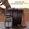 Dandali YY25 Men Fashion Retro Buckle Leather Belt Waistband, Length: 110cm(Coffee)
