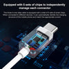 PISEN 1.2m 3A 3 in 1 USB to 8 Pin + Type-C + Micro USB Data Cable