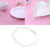 Fashion Leaves Bridal Hair Accessories Handmade Crystal Hair Jewelry Wedding Headband Headpiece for Women(Silver)