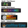 10.2x34.8cm20 x 64 LEDs Car Flexible Display Advertising Screen APP Bluetooth Smart Screen