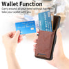 For Samsung Galaxy S25 Ultra 5G Denim Texture Leather Skin Phone Case with Card Slot(Brown)