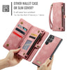 For Samsung Galaxy S25 Ultra 5G CaseMe 008 Detachable Multifunctional Leather Phone Case(Pink)